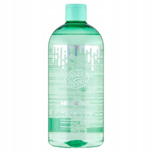 FACEBOOM SEBOOM MATUJĄCA WODA MICELARNA 500ML