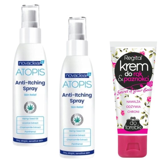 NOVACLEAR ATOPIS Krem Spray przeciwświądowy 100ml ZESTAW 2PAK