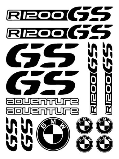 BMW R 1200 GS _ NAKLEJKI _ KOLORY