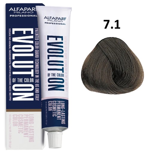 ALFAPARF EVOLUTION OF THE COLOR PROFESJONALNA FARBA DO WŁOSÓW 7.1 60ML