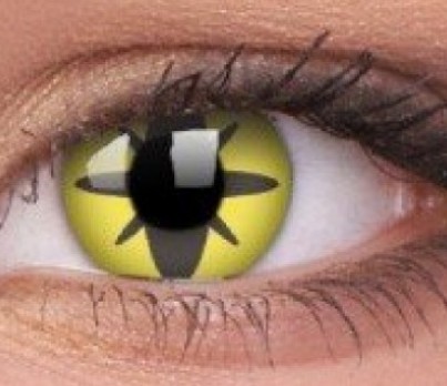 Soczewka Colourvue Crazy Yellow Flower -0,00