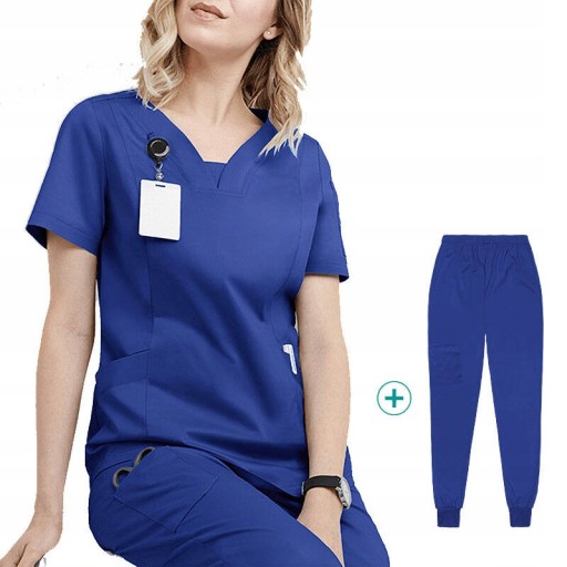 KOMPLET MEDYCZNY KOSZULKA SPODNIE UNIFORM DAMXLKI