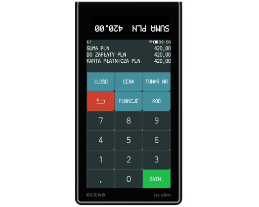 Kasa fiskalna ELZAB K1 SLIM ONLINE BT/WIFI