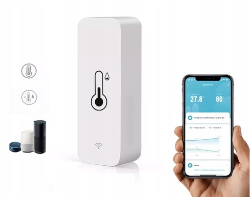 TERMOMETR HIGROMETR WIFI TUYA SMART LIFE