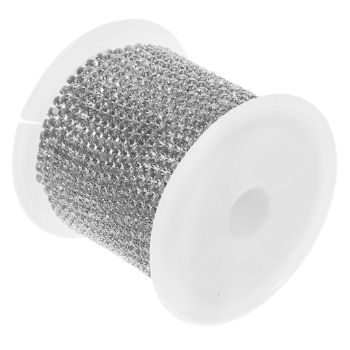 Zamknij łańcuszek DIY błyszczące cyrkonie