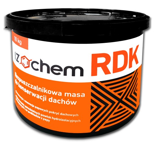 Masa bitumiczna Izochem RDK konserwacja papy 10 kg