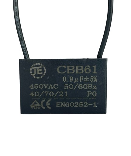 KONDENSATOR ROZRUCHOWY SILNIKA 0,9uF 450VAC CBB61