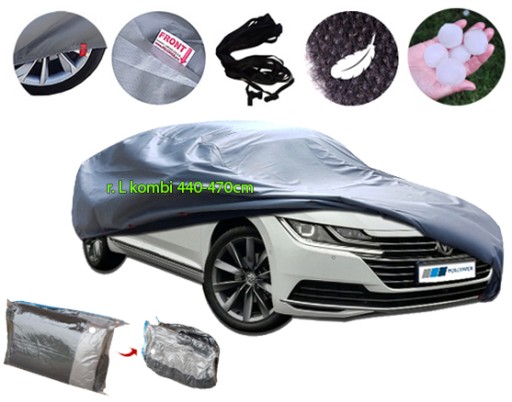 POKROWIEC na auto PRZECIWGRADOWY 14mm r. L kombi 440-470cm | Antygradowy