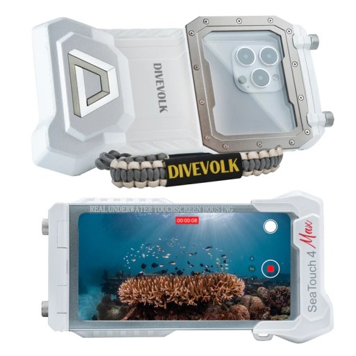 OBUDOWA PODWODNA DO TELEFONU DIVEVOLK SEATOUCH 4 MAX - BIAŁA