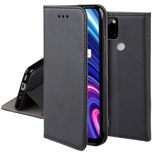ETUI do REALME C21Y C25Y SMART MAGNET CASE + SZKŁO