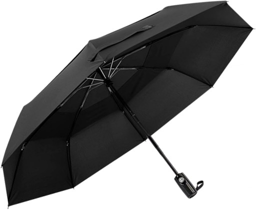 PARASOL MĘSKI DAMSKI PARASOLKA DAMSKA MĘSKA AUTOMAT CZARNA MOCNA UNISEX