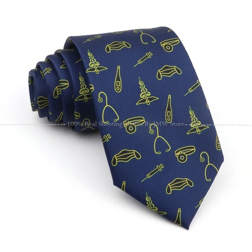 New Men's Soft Silk Tie Creative Graffiti Chemistry Physical Animal