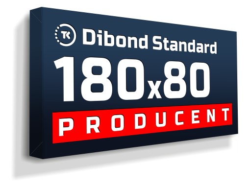 Kaseton reklamowy LED Dibond STANDARD 180x80cm