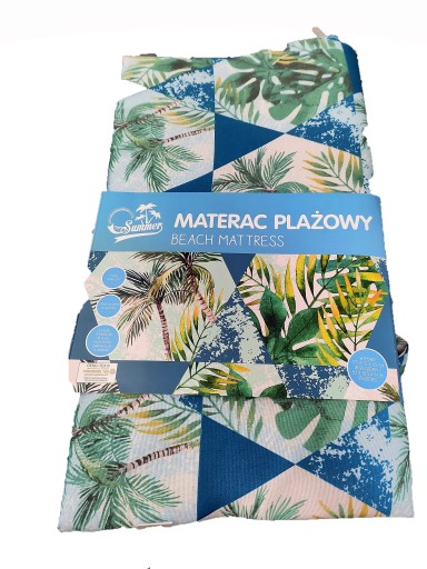 Mata Materac płażowa Summer prostokątny 175 x 53 cm GRUBY!