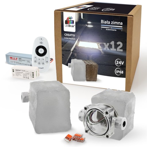 12x Kostka Brukowa LED 24V Creativ BZ 5300K IP68