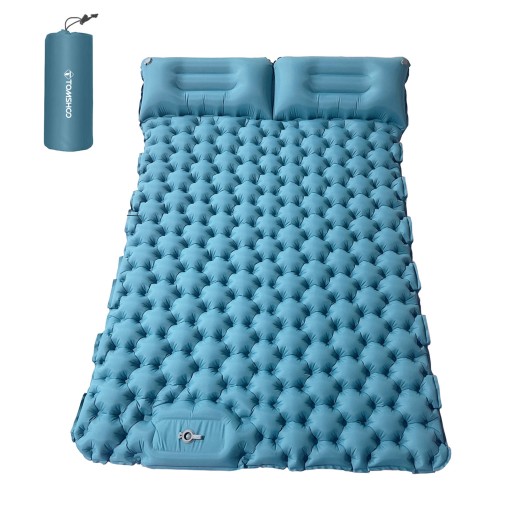MATERAC DMUCHANY ŁÓŻKO DWUOSOBOWY MATA KEMPINGOWA TREKKINGOWA 196*125CM