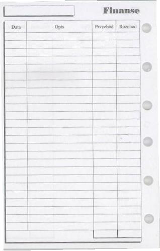 Wkład do organizera K Finanse ANTRA