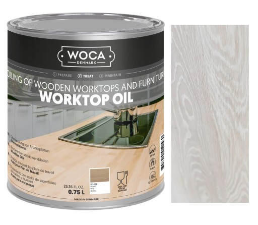 Olej do blatów WOCA WORKTOP OIL biały 0,75L