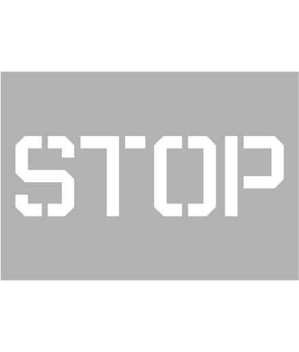 Szablon malarski STOP 70x100cm