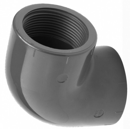 Kolano PVC-U klejone/gwintowane KWxGW D-110x4