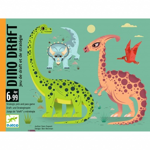 Djeco Gra Karciana karty Dino Draft podaj dalej 6+