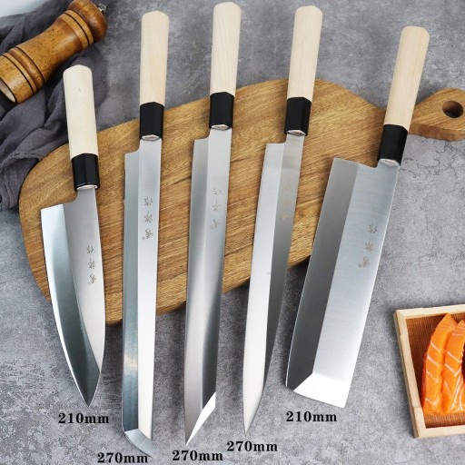 Pro Sashimi Sushi Knife Fish Fillet Salmon Santoku Knives Kitchen Slicing C