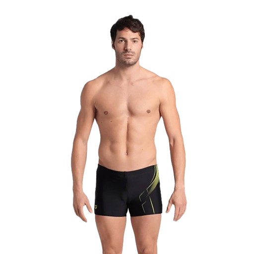 Bokserki kąpielowe męskie Arena Dive Swim Short black/soft green 85