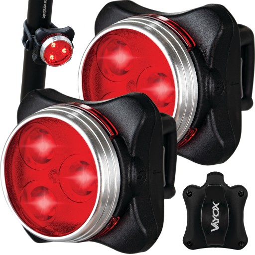 2x LAMPKA ROWEROWA TYLNA USB ŚWIATŁO CZERWONE TYŁ