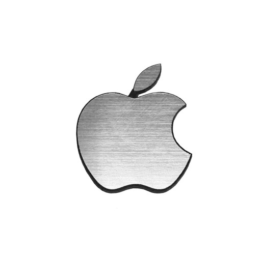 Naklejka Emblemat Apple srebrny 8x10mm