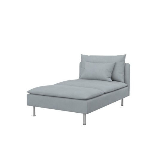 SÖDERHAMN Pokrycie szezlonga, Velvet Silver