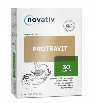 NOVATIV Protravit 30 tabletek PROCESY TRAWIENNE