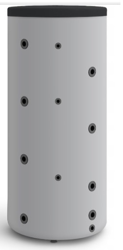Zbiornik buforowy GALMET SG(B) czarny 500L, pianka poliuretanowa 100mm