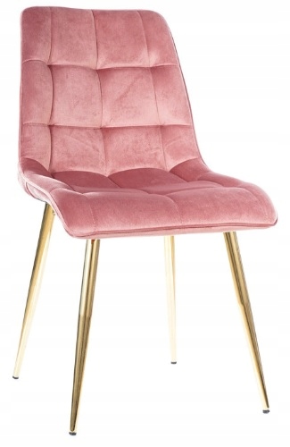 KRZESŁO CHIC VELVET KOLOR ANTYCZNY RÓŻ TAP. 92 Sig