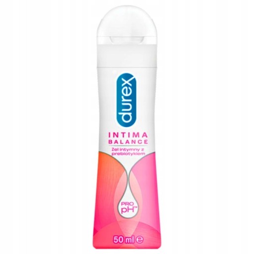Lubrykant wodny DUREX INTIMA BALANCE z prebiotykiem 50 ml przyjazne pH