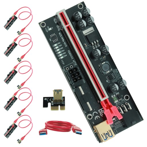 Ubit PCIE Riser-Ver010S Plus GPU Riser do Ether Mining ETH