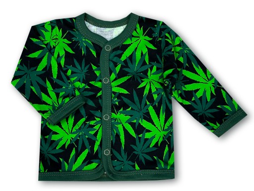 KAFTAN kaftanik 104 KOSZULKA bawełniana BLUZKA rozpinana DLA DZIECKA liście