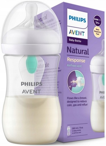 Avent Butelka Natural Response AirFree 260 ml 1m+