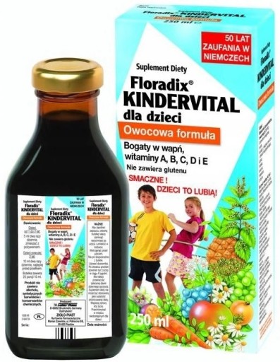 Floradix Kindervital dla dzieci witaminy 250ml