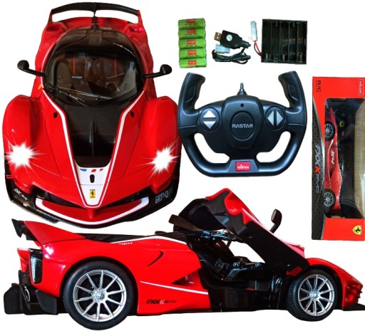 Autko Zdalnie Sterowane FERRARI FXX EVO OTWIERANE DRZWI Samochód Auto Pilot