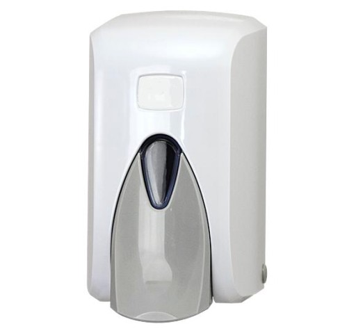 Dozownik do mydła w płynie 500 ml biały, ścienny
