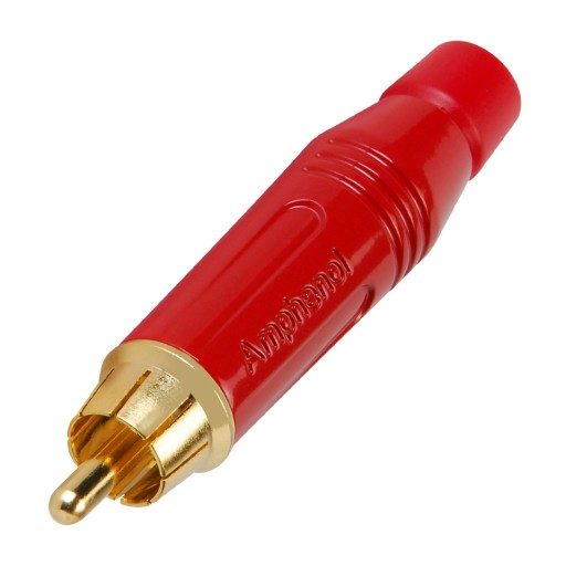 AMPHENOL ACPR-RED ZŁĄCZE WTYK RCA CINCH CZERWONY