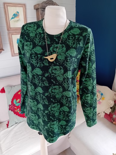 SWETER WEŁNA JEDWAB SOFA M
