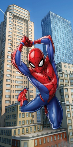 Ręcznik kąpielowy plażowy duży 70X140 PAJĄK SPIDERMAN licencyjny