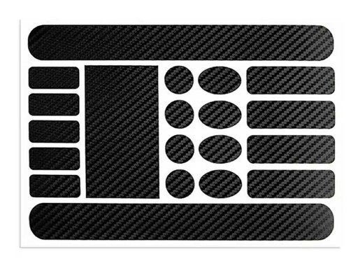 NAKLEJKI NAKŁADKI OCHRONNE CARBON POD ŁAŃCUCH OSŁONA RAMY ROWERU ZESTAW 20e
