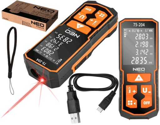 NEO DALMIERZ LASEROWY MIERNIK MIARA IP54 60m 75-204