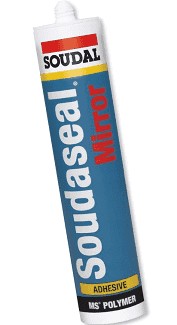 Klej do luster, płytek fazowanych lustrzanych silikon seria profesjonalna.