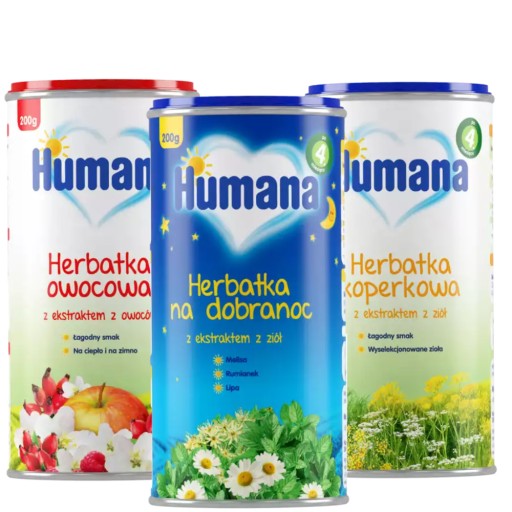 Humana herbatka koperkowa, owocowa, na dobranoc