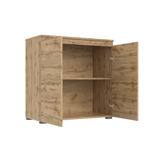 KOMODA DĄB WOTAN DWUDRZWIOWA SZAFKA 80 CM