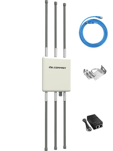 ACCESSPOINT OUTDOOR PUNKT DOSTĘPOWY WiFi AP ROUTER POE ZEWNĘTRZNY 1750Mbps