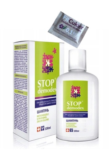 SZAMPON STOP DEMODEX NUŻYCA TRĄDZIK DEMODEKOZA 100